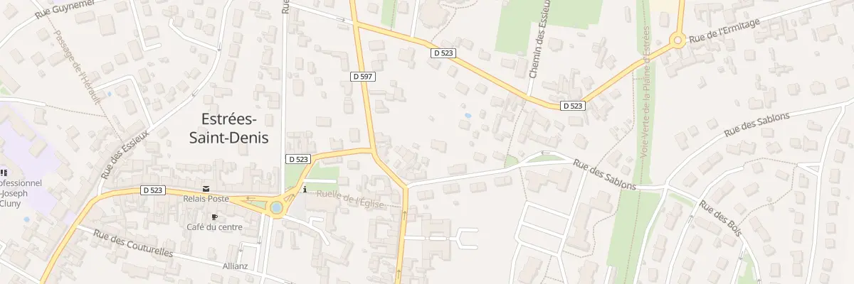 Plan du 1 Rue des Sablons à Estrées-Saint-Denis