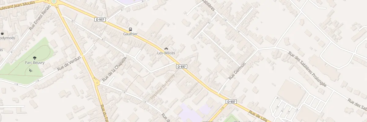 Plan du 347 Rue de Lille à Béthune