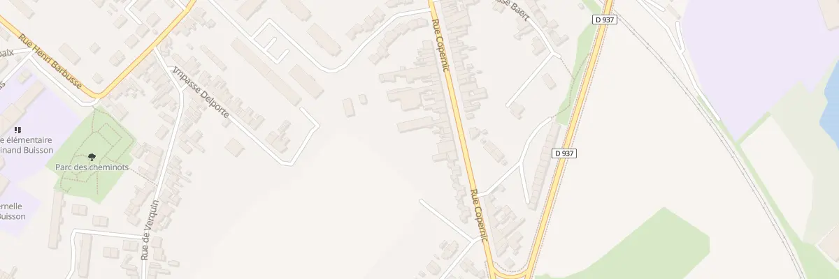 Plan du 1360 Rue Copernic à Béthune