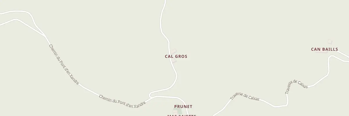 Plan du 23 Cal Gros à Prunet-et-Belpuig