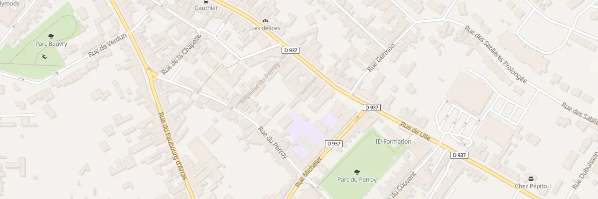 Plan du 412 Rue de Lille à Béthune