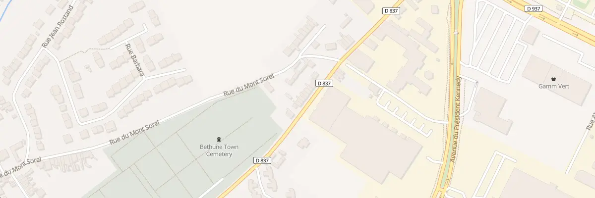 Plan du 441 Rue du Pont de Pierres à Béthune