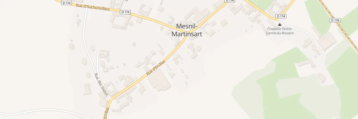 Plan du 7 Rue d’En Bas à Mesnil-Martinsart