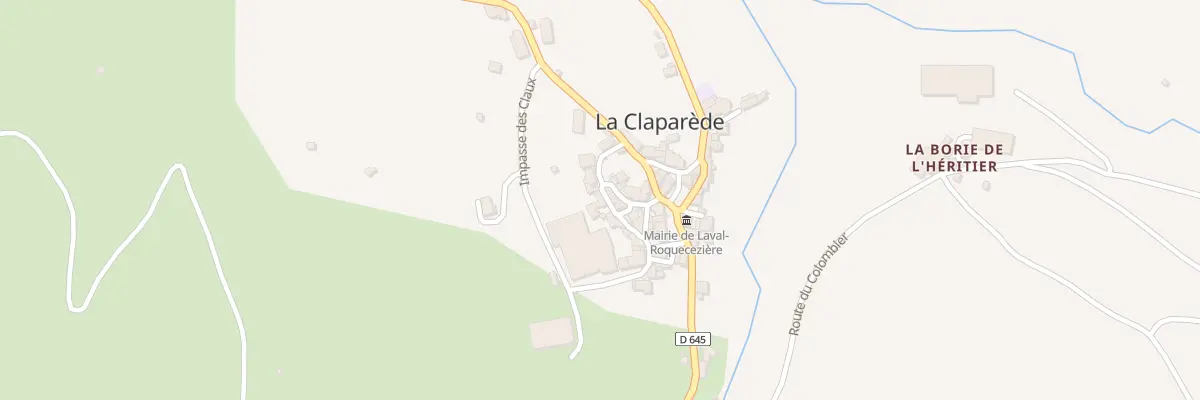 Plan du 5008 La Claparede à Laval-Roquecezière