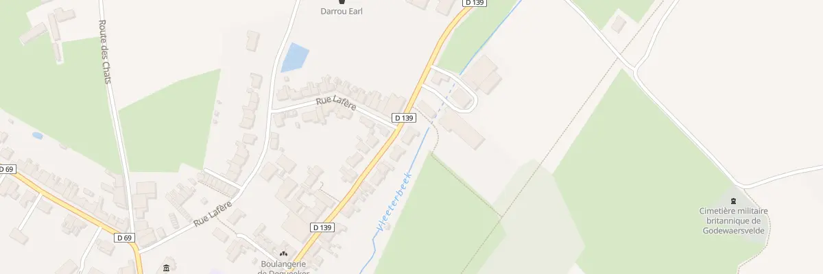 Plan du 370 Rue de Boeschepe à Godewaersvelde