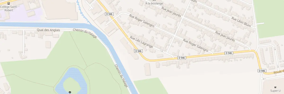 Plan du 2 Rue Leo Lagrange à Merville
