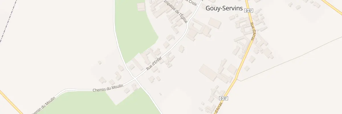 Plan du 9 Rue d’Enfer à Gouy-Servins