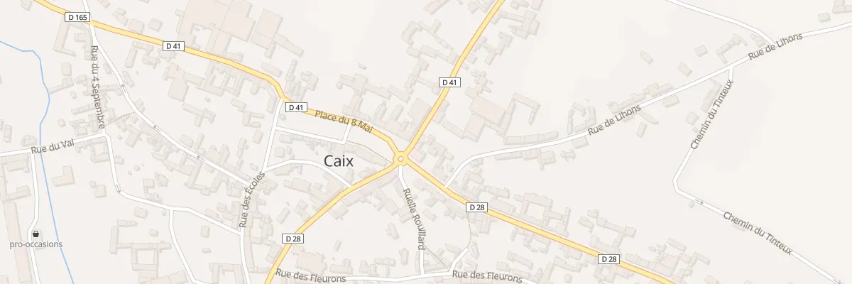 Plan du 1 Rue Maurice Seigneurgens à Caix
