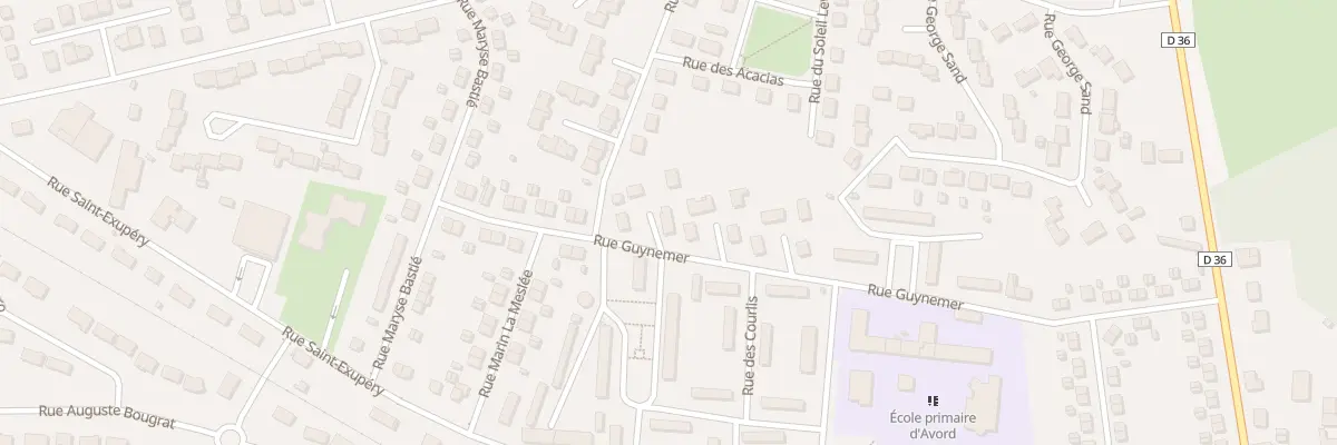 Plan du 88 Rue Guynemer à Avord