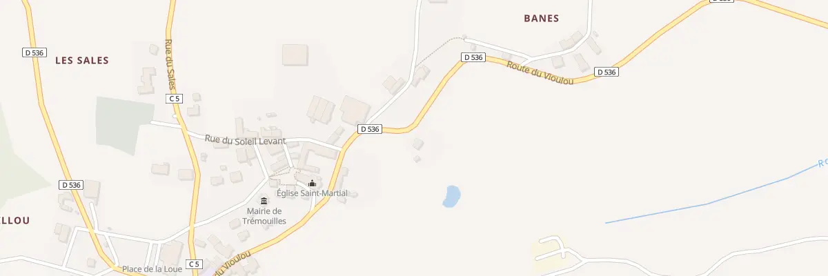 Plan du 5252 Le Claux à Trémouilles