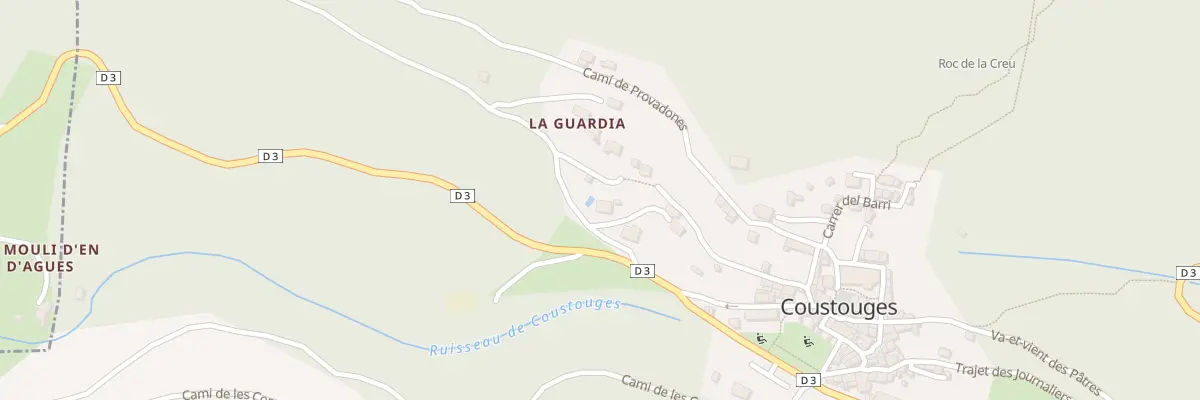 Plan de La Gouardi à Coustouges