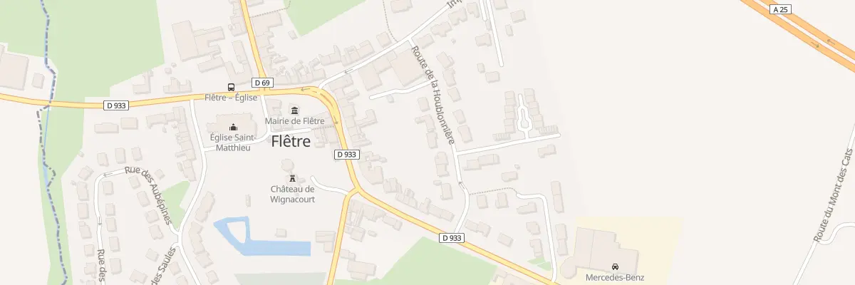Plan du 118 Rte de la Houblonnière à Flêtre