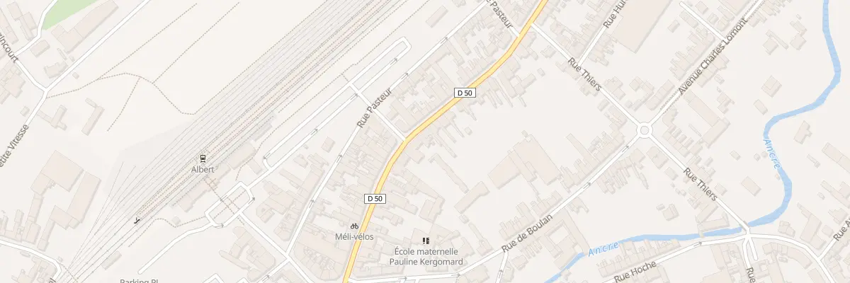 Plan du 2 Rue Félix Faure à Albert