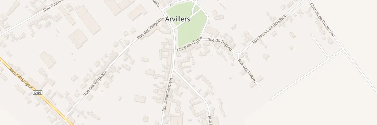 Plan du 3 Rue Saint Germain à Arvillers