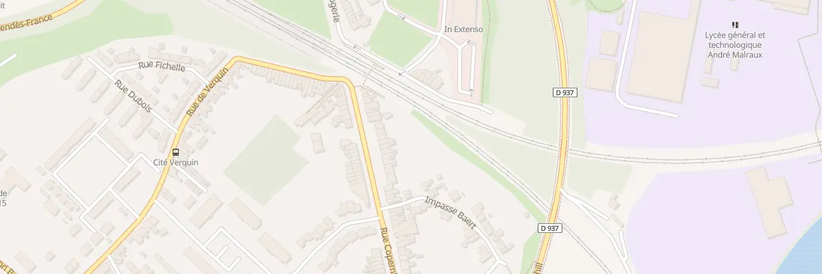 Plan du 1147 Rue Copernic à Béthune