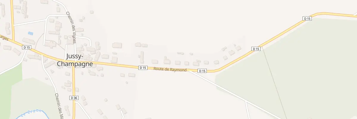 Plan du 19 Rte de Raymond à Jussy-Champagne