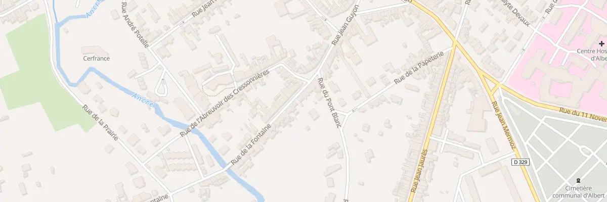 Plan du 11 Rue de la Fontaine à Albert
