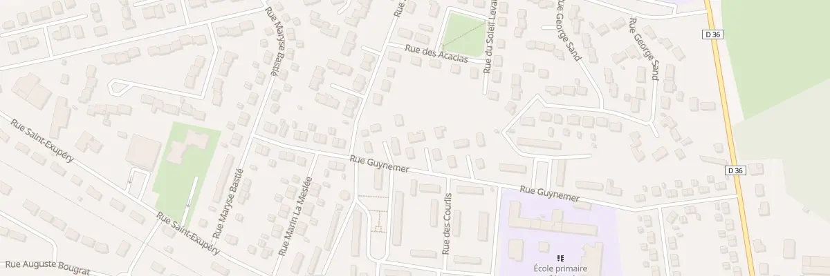 Plan du 84 Rue Guynemer à Avord