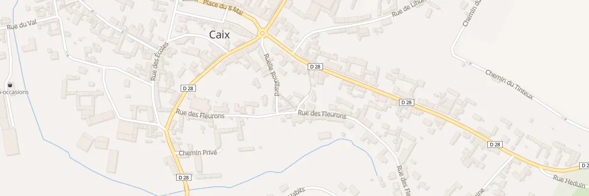 Plan du 5297 Rue des Fleurons à Caix