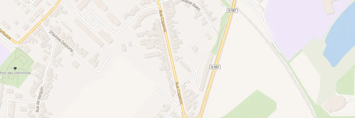 Plan du 1367 Rue Copernic à Béthune