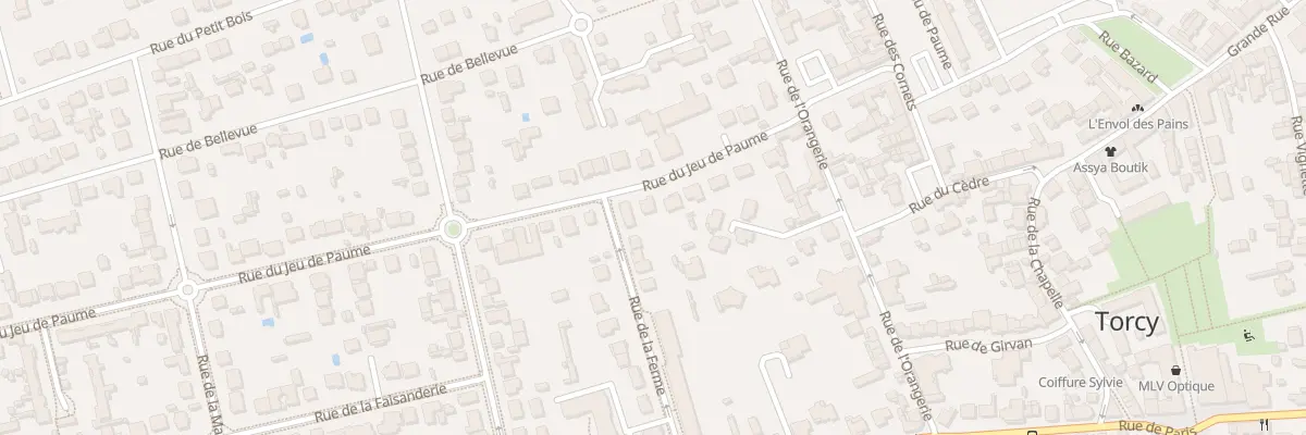 Plan du 13 Rue du Jeu de Paume à Torcy