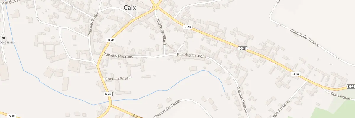 Plan du 12 Rue des Fleurons à Caix