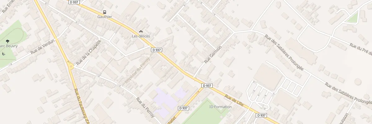 Plan du 433 Rue de Lille à Béthune