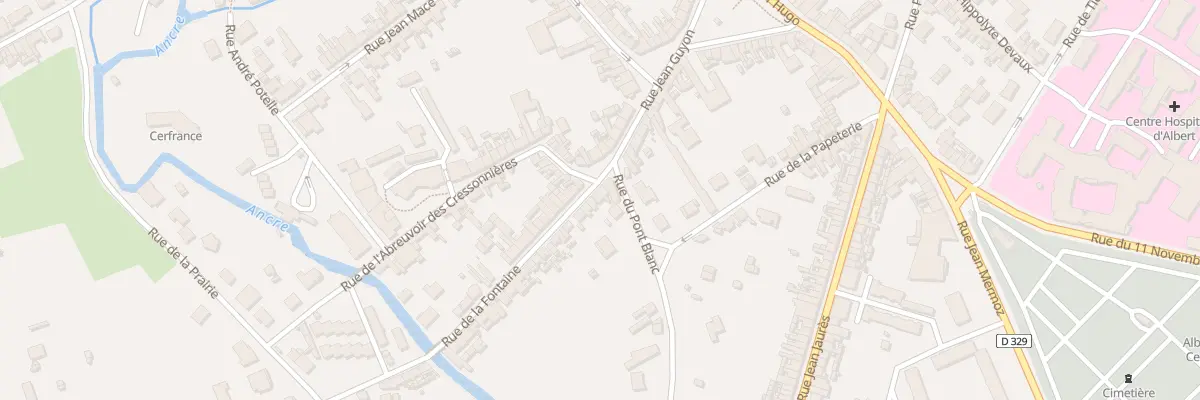 Plan du 5 Rue de la Fontaine à Albert