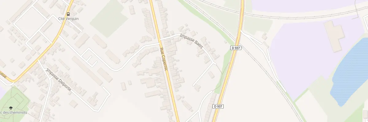 Plan du 1283 Rue Copernic à Béthune
