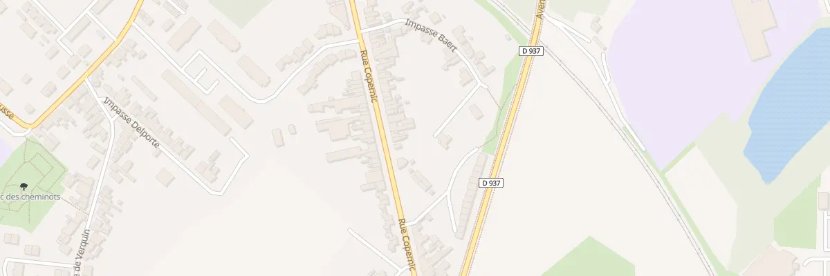 Plan du 1339 Rue Copernic à Béthune