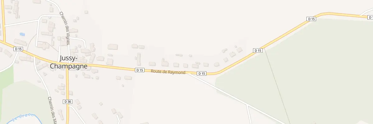 Plan du 21 Rte de Raymond à Jussy-Champagne