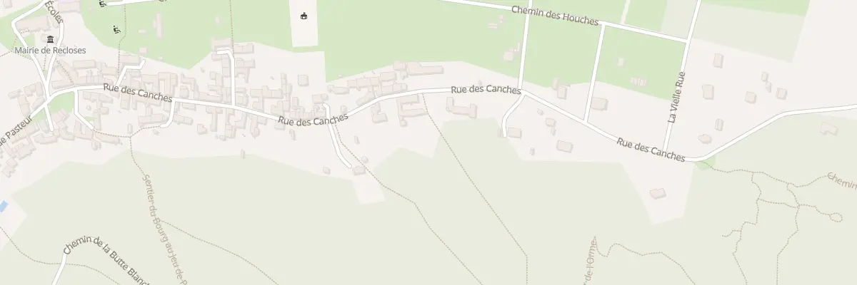Plan du 34 Rue des Canches à Recloses