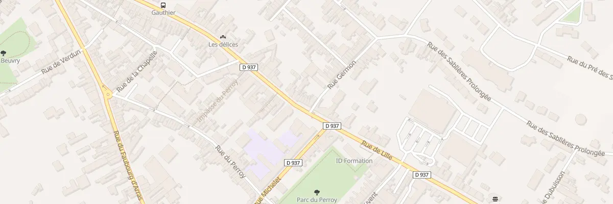 Plan du 455 Rue de Lille à Béthune