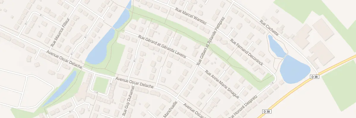Plan du 5 Rue Gérard et Gérarda Lavens à Merville