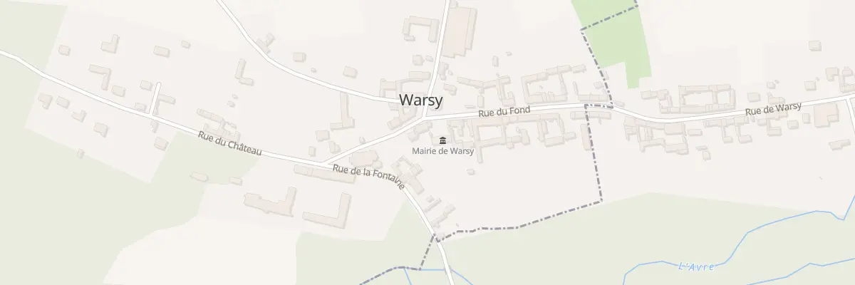 Plan du 1 Rue du Chateau à Warsy