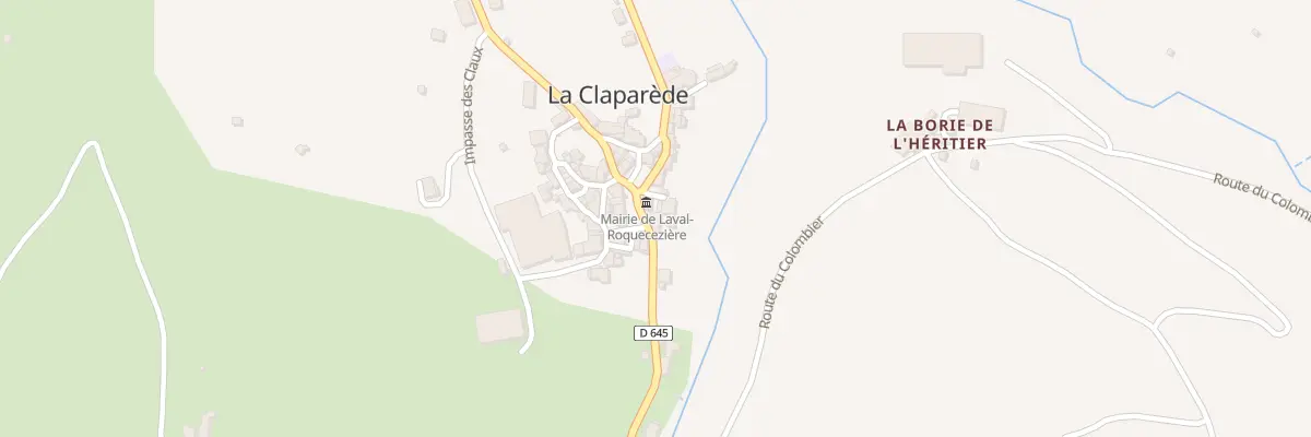 Plan du 5034 La Claparede à Laval-Roquecezière