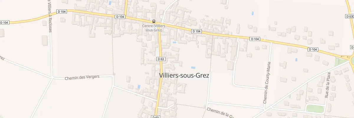 Plan du 7 Rue de l’Eglise à Villiers-sous-Grez