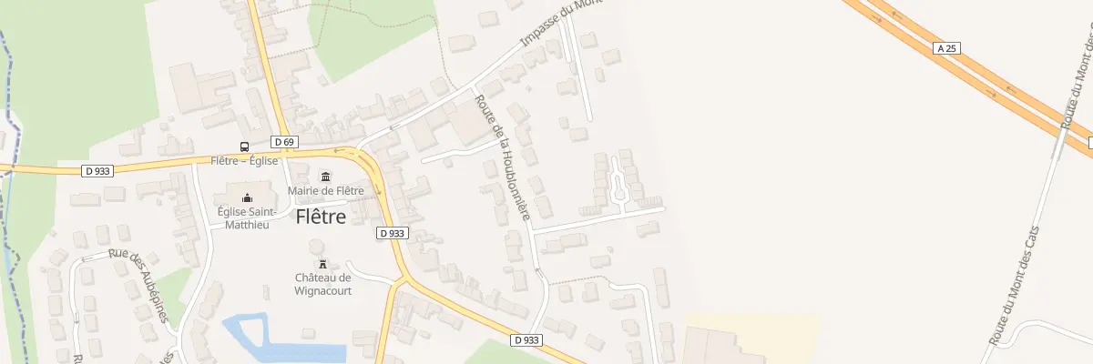Plan du 91 Rte de la Houblonnière à Flêtre