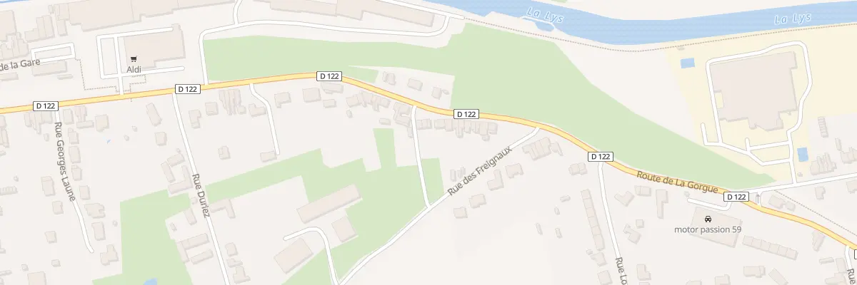 Plan du 80 Rue de la Gorgue à Merville