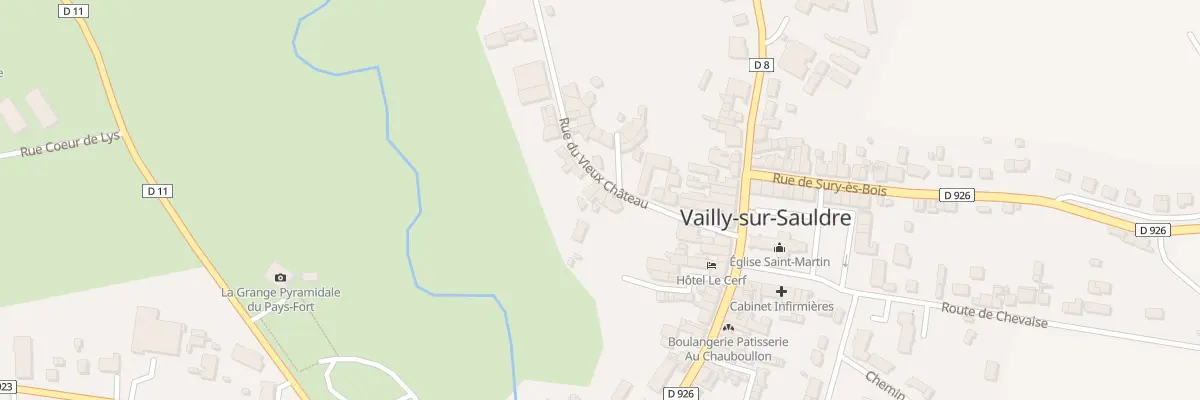 Plan du 9 Rue du Vieux Chateau à Vailly-sur-Sauldre