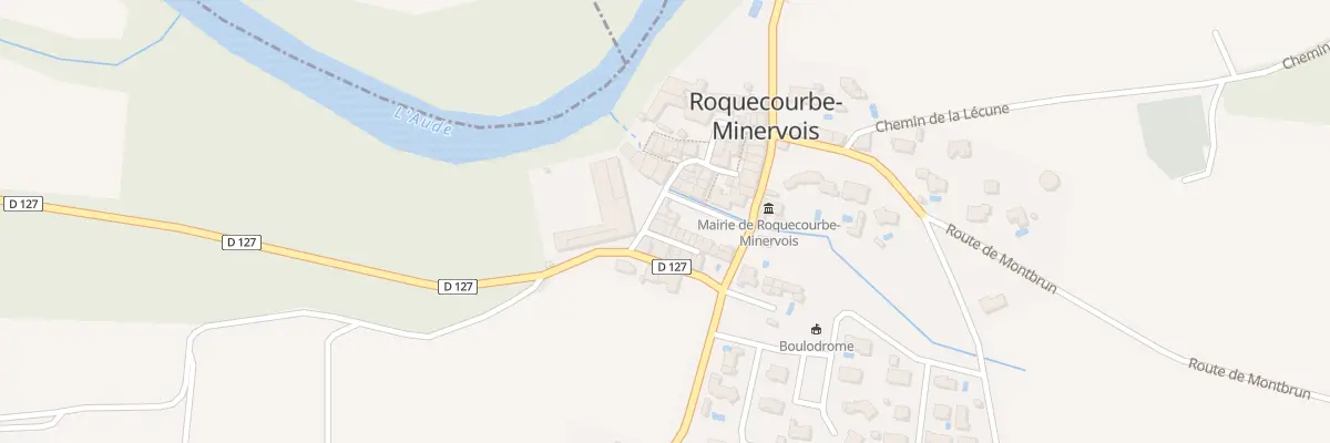 Plan de la Rue des Jardins à Roquecourbe-Minervois
