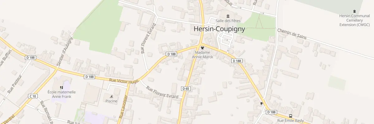 Plan du 28 Rue Jean Jaures à Hersin-Coupigny