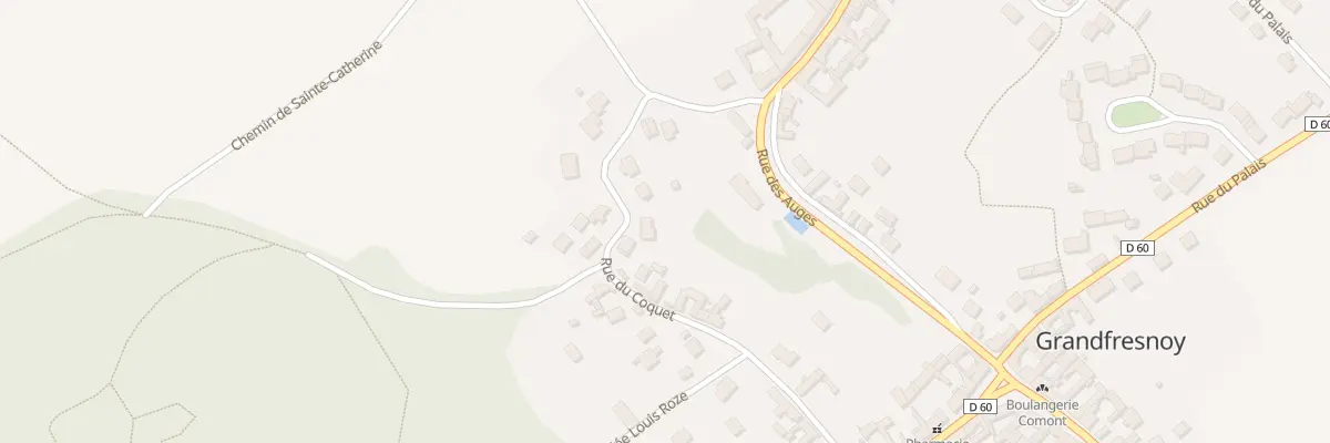Plan du 278 Rue du Coquet à Grandfresnoy