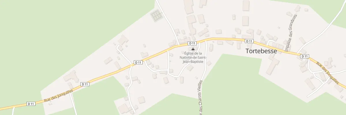 Plan du 43 Bourg de Tortebesse à Tortebesse