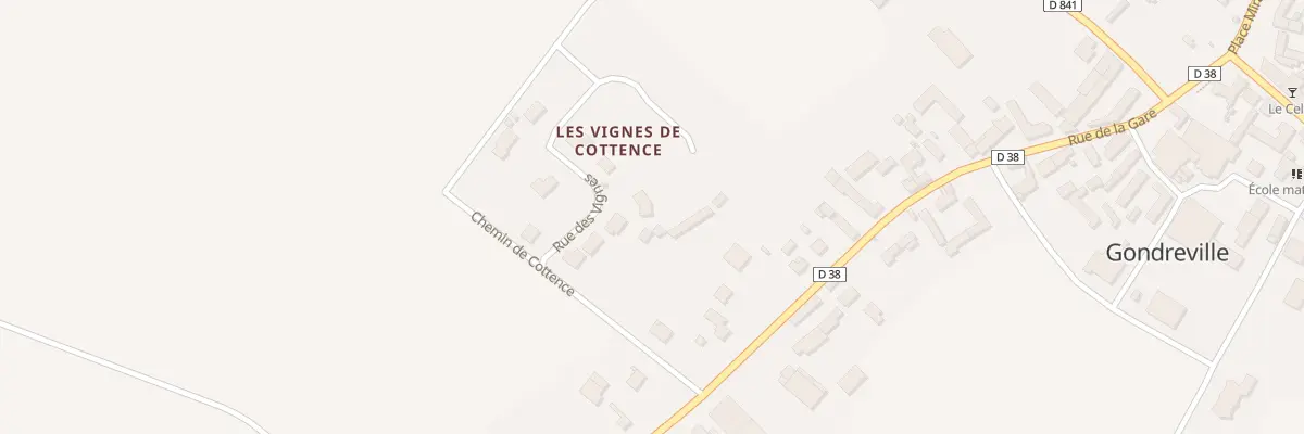 Plan du 8 Les Vignes de Cottence à Gondreville