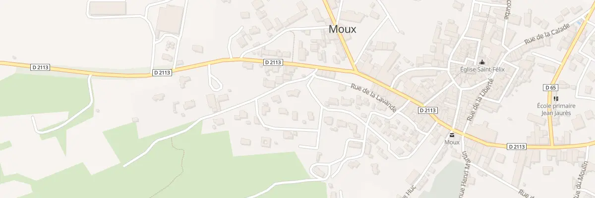 Plan du 15 Av de la Bade à Moux