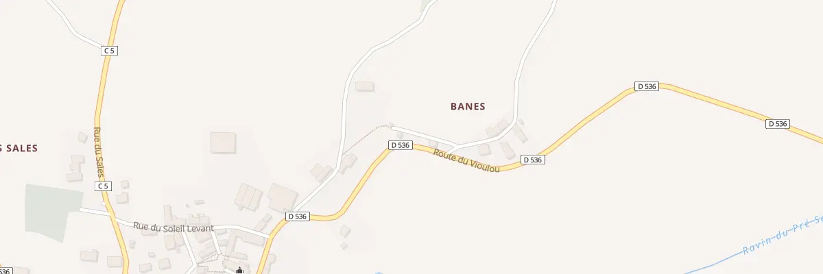 Plan du 5068 Banes à Trémouilles