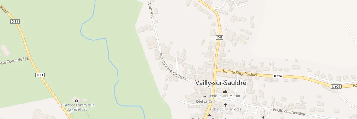 Plan du 4 All du Château à Vailly-sur-Sauldre
