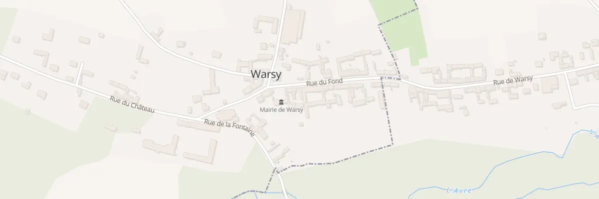 Plan du 6 Rue du Fond à Warsy
