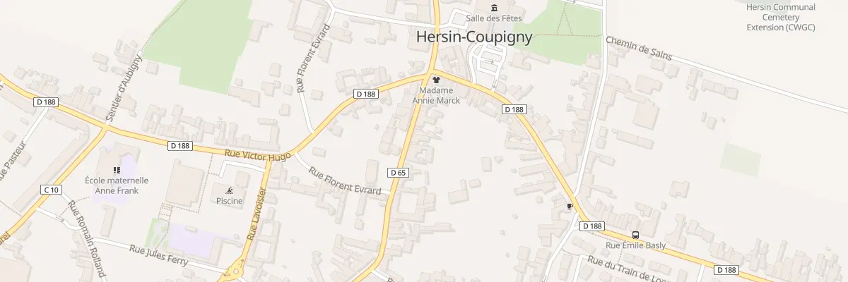 Plan du 25 Rue Jean Jaures à Hersin-Coupigny